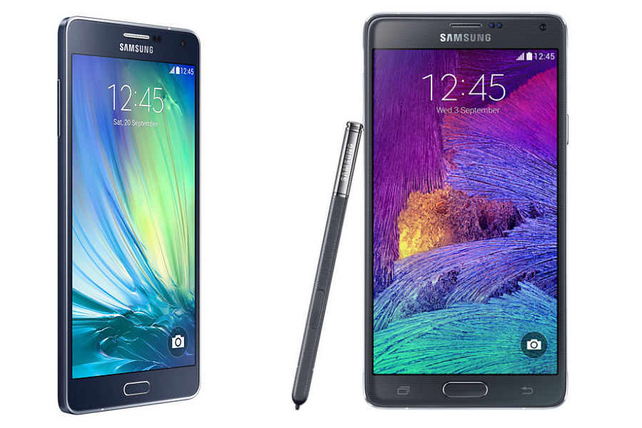 Confronto Samsung Galaxy Note 4 e Galaxy A5